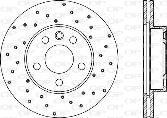 OPEN PARTS Тормозной диск BDRS1843.25